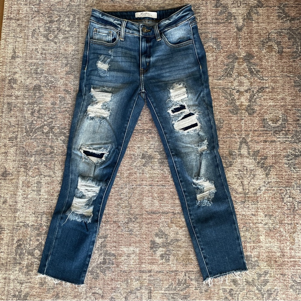 KanCan Mid-Rise Ankle Skinny Jeans